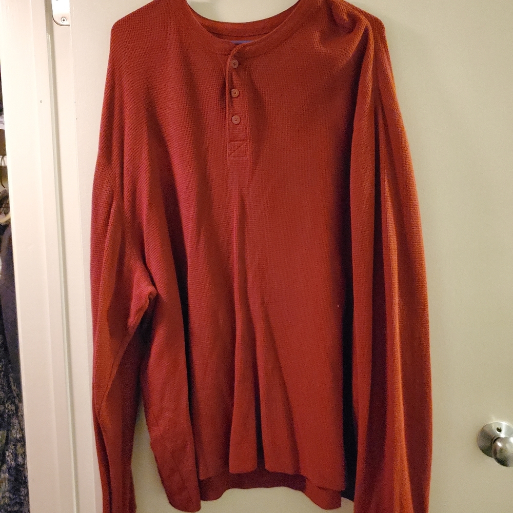 Sonoma Men's orange long sleeve sweater